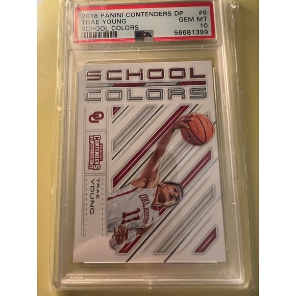 2018 Contenders Draft Picks School Colors Trae Young psa 10 GEM!!!
